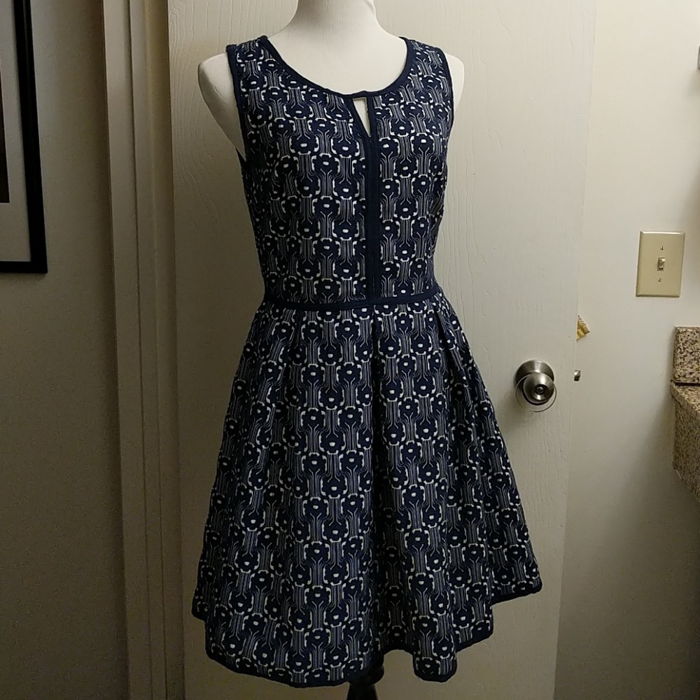 Blue and White Max Studios Dress